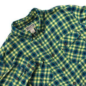 Duluth Trading Free Swingin Plaid Flannel Shirt Mens Size XL Outdoors Work Barn